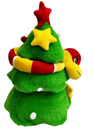 Сладкий новогодний подарок “Весельчак с елкой”, Мягкая игрушка, 700 гр.