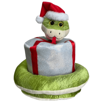 Сладкий новогодний подарок “Санта с подарком”, Мягкая игрушка, 800 гр.