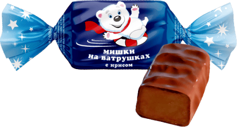Конфета Мишка на ватрушках